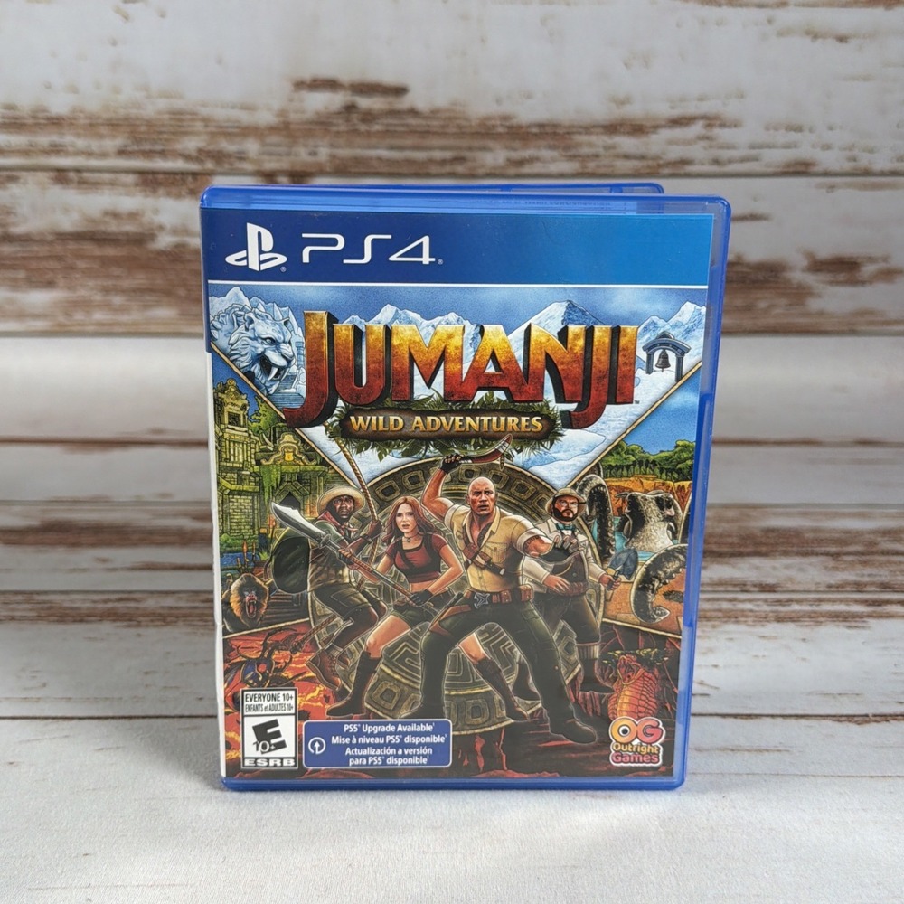 Jumanji: Wild Adventures PS4 PlayStation 4 Game Disc & Case Used No Manual